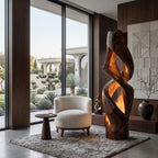 Contemporary Abstract Twisted Floor Lamp For Living Room