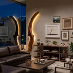 Organic Wall Sconce Curved For Bedroom Or Entryway Decor