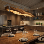 Rustic Table Lamp Bar Counter Cafe Interior Cozy Corner Space