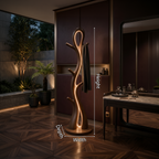 Contemporary Botanical Lamp With Hooks For Lounge