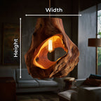 Organic Sculptural Table Lamp Bedroom Reading Nook Loft Corner