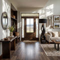 Modern Wooden Floor Lamp Twisted Body For Guest Room