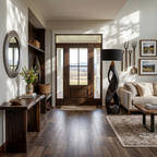 Modern Wooden Floor Lamp Twisted Body For Guest Room