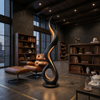 Minimalist Liquid Flow Floor Lamp For Reading Corner