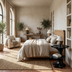 Artistic Wooden Two Tier Nightstand Sculptural Base For Bedroom