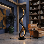 Modern Flowing Flame Floor Lamp For Lounge Area