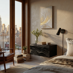Contemporary Wooden Wall Mounted Nightstand For Bedroom Storage
