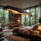 Rustic Table Lamp Bar Counter Cafe Interior Cozy Corner Space