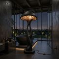 Organic Canopy Mushroom Floor Lamp For Bedside