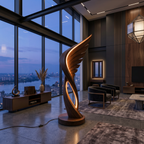 Organic Folding Wing Floor Lamp For Bedroom