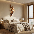 Sculptural Tree Branch Wooden Wall Lamp With LED For Home