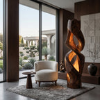 Contemporary Abstract Twisted Floor Lamp For Living Room