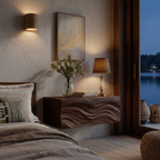 Contemporary Wooden Wall Mounted Nightstand For Bedroom Storage