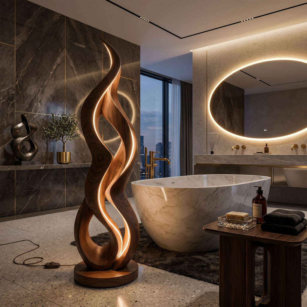 Minimalist Halo Floor Lamp For Modern Interior