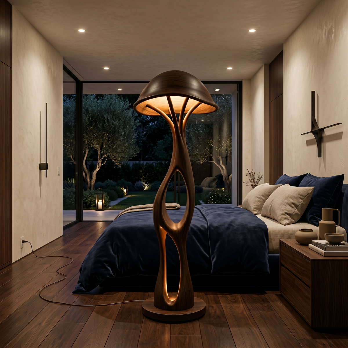 Contemporary Dome Mushroom Floor Lamp For Bedroom
