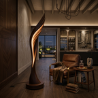 Minimalist Open Wing Floor Lamp For Contemporary Interior