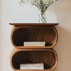 Modern Sculptural Nightstand For Bedroom Or Living Room