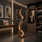 Organic Gentle Wave Floor Lamp For Modern Interior