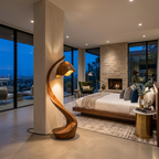 Rustic Wooden Floor Lamp Statement Design For Home Decor