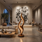 Contemporary Double Wave Lamp For Lounge Area