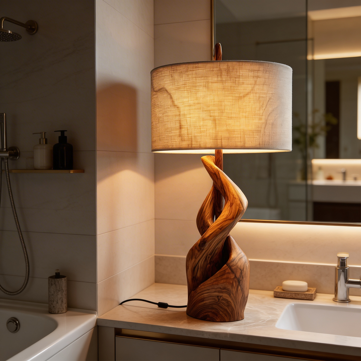 Modern Sculptural Lamp Living Room Loft Apartment Corner Space