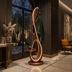Organic Tree Lamp With Pegs For Living Room