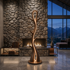 Contemporary Botanical Lamp With Hooks For Lounge