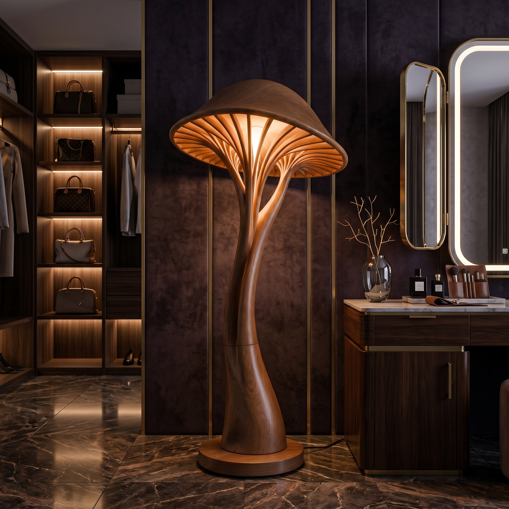 Contemporary Bloom Mushroom Floor Lamp For Living Room