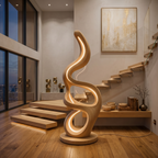 Modern Teardrop Lamp With Shelf For Reading