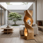 Organic Twisted Sculptural Floor Lamp For Home Decor