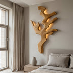 Contemporary Natural Wood Wall Light For Minimalist Bedroom