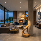 Rustic Wooden Floor Lamp Statement Design For Home Decor