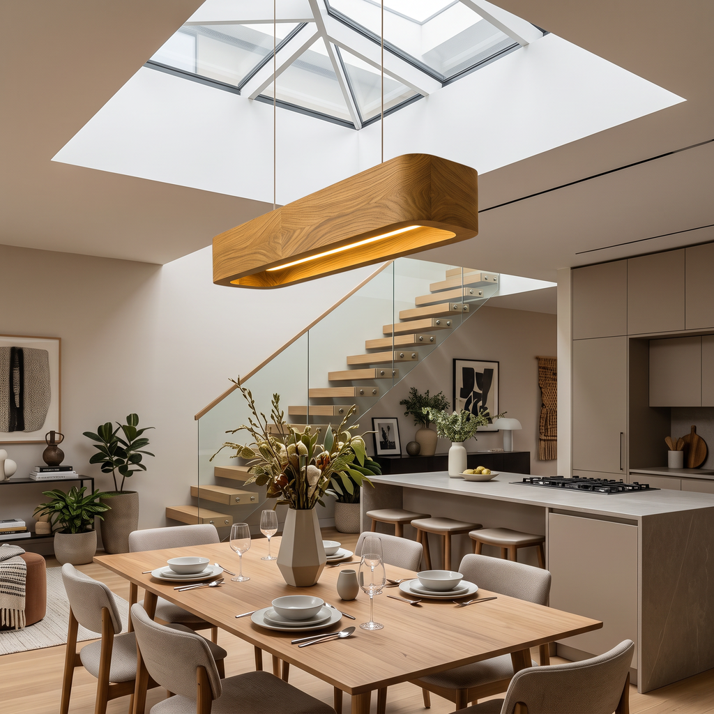 Modern Wooden Pendant Light For Kitchen