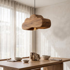 Scandinavian Wooden Pendant Light For Contemporary Kitchen Island