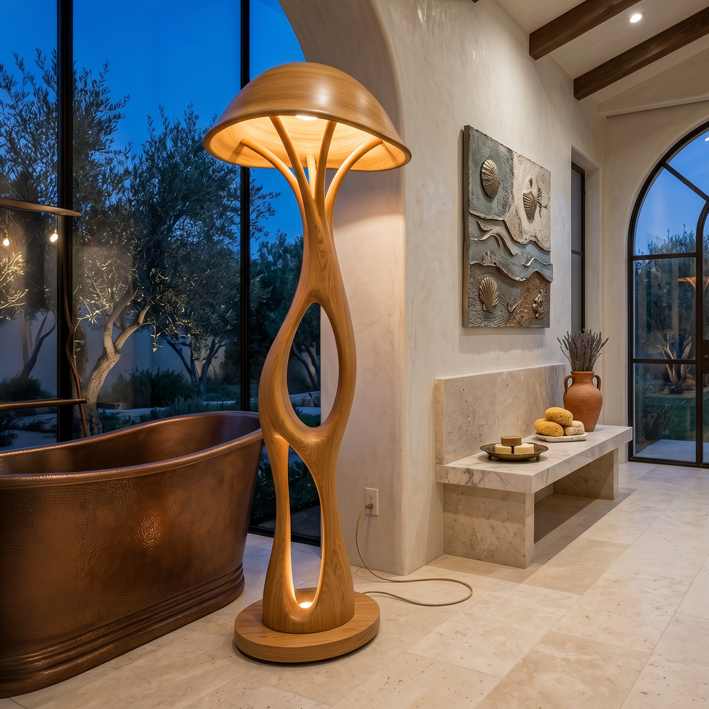 Contemporary Dome Mushroom Floor Lamp For Bedroom