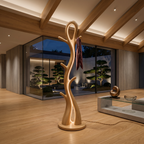 Contemporary Botanical Lamp With Hooks For Lounge