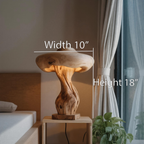 Handcrafted Mushroom Lamp With Organic Design For Bedroom Or Living Room
