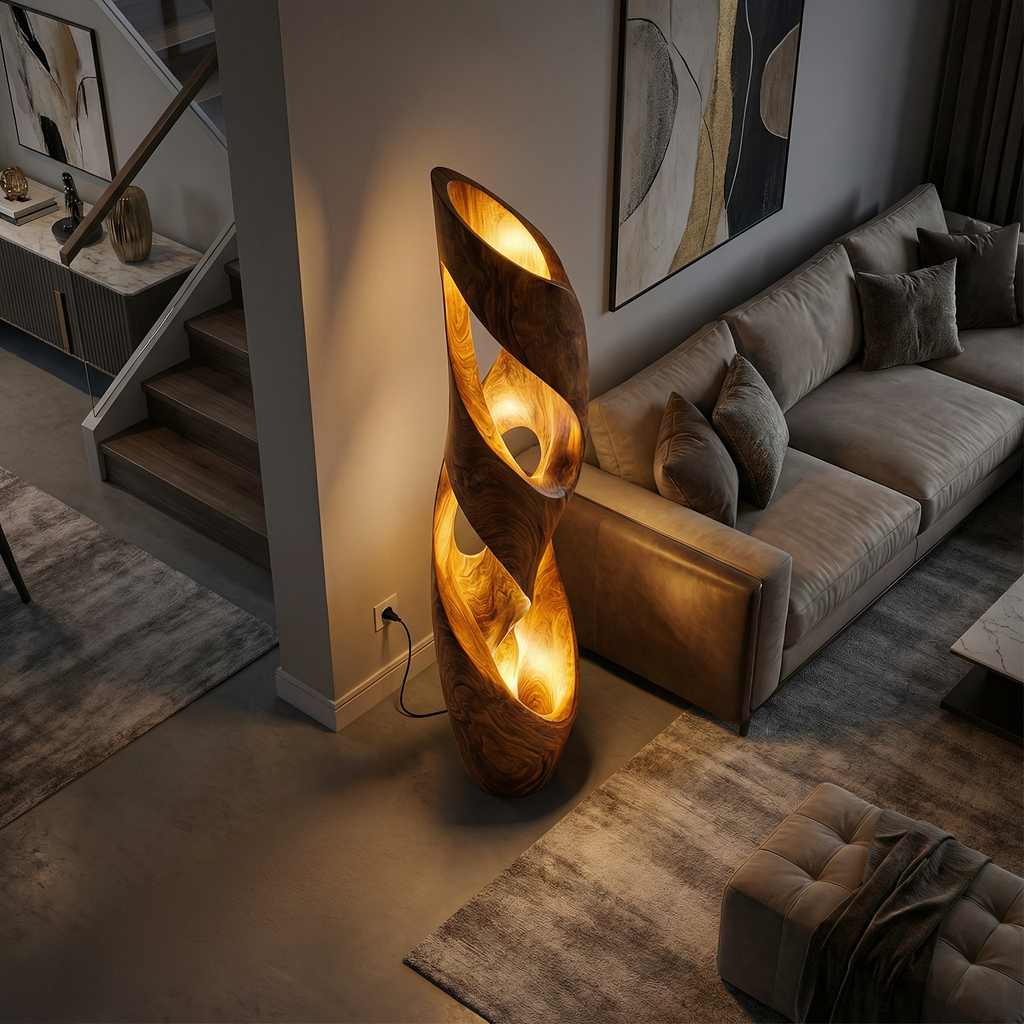 Contemporary Table Lamp Office Desk Living Room Corner Space