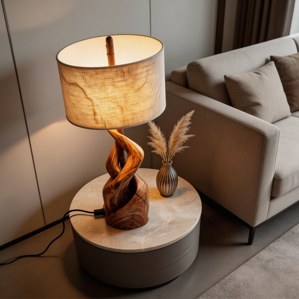 Modern Sculptural Lamp Living Room Loft Apartment Corner Space