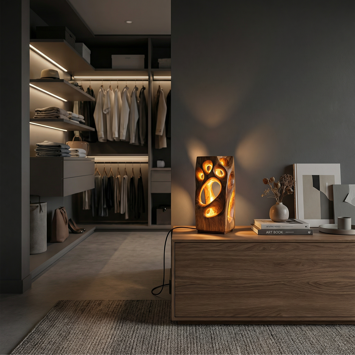 Industrial Accent Table Lamp Bedroom Living Room Dining Room Corner