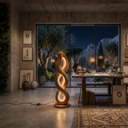 Organic Helix Lamp With Shelf For Interior