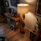 Industrial Sculptural Lamp Entryway Console Living Room Corner