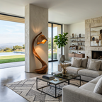 Rustic Wooden Floor Lamp Statement Design For Home Decor