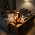 Rustic Decorative Table Lamp Cozy Bedroom Dining Room Corner Space