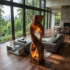 Organic Twisted Sculptural Floor Lamp For Home Decor