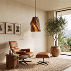 Rustic Organic Pendant Light For Dining Room