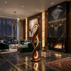 Contemporary Infinity Lamp With Table For Lounge