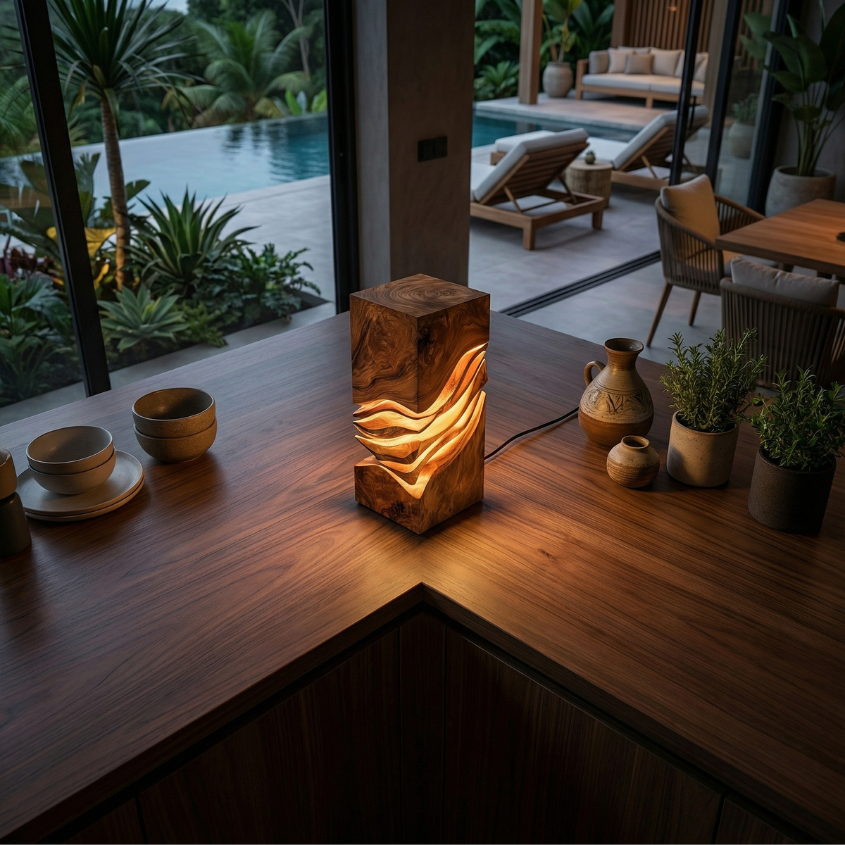 Modern Sculptural Lamp Entryway Console Living Room Hotel Lobby Corner