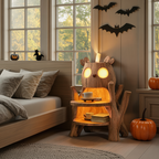 Farmhouse Nightstand With Drawer For Bedroom Decor