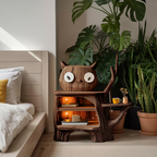 Farmhouse Wood Side Table For Cozy Bedroom Corners